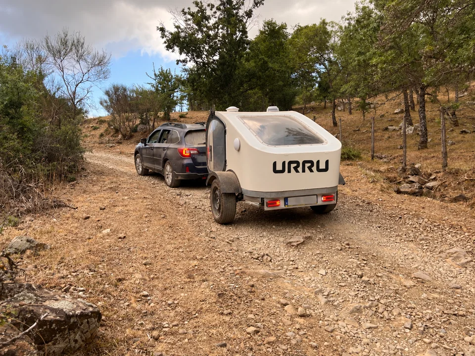 URRU on a rough forest track